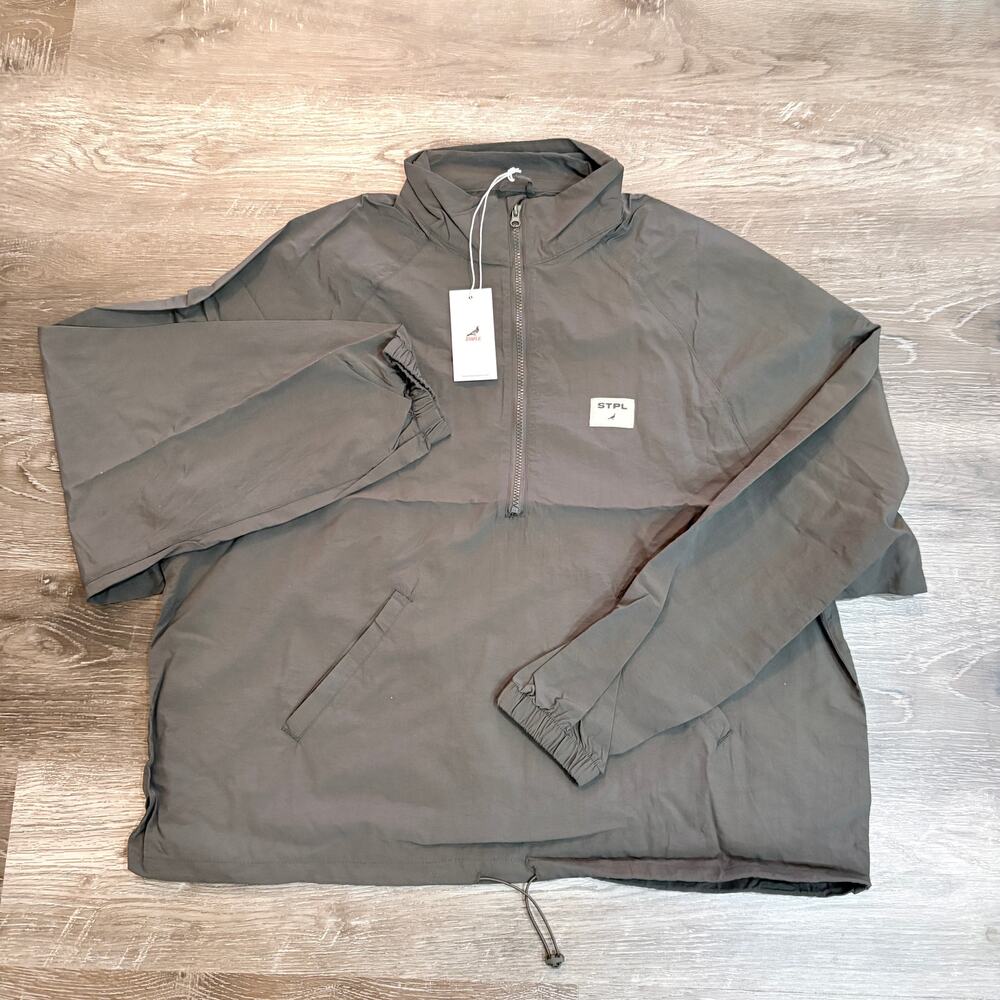 Staple Pigeon 1/2‎ Zip Streetwear Light Windbreaker Jacket Black Size L